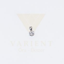 Ezüst egyköves medál hatkarmos foglalattal