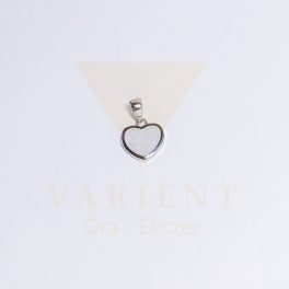 Ezüst Tejopál Szív Medál
