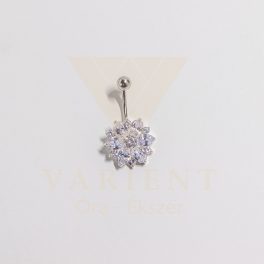 EZÜST VIRÁG KÖLDÖK PIERCING