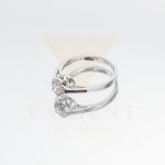 FEHÉR ARANY ELJEGYZÉSI GYŰRŰ