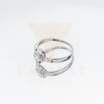 FEHÉR ARANY ELJEGYZÉSI GYŰRŰ