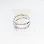 FEHÉR ARANY ELJEGYZÉSI GYŰRŰ