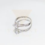 FEHÉR ARANY ELJEGYZÉSI GYŰRŰ