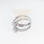 FEHÉR ARANY ELJEGYZÉSI GYŰRŰ