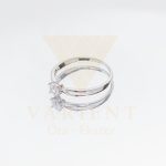 FEHÉR ARANY ELJEGYZÉSI GYŰRŰ