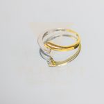 SÁRGA - FEHÉR ARANY ELJEGYZÉSI GYŰRŰ