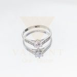 FEHÉR ARANY ELJEGYZÉSI GYŰRŰ