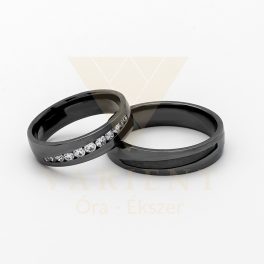 FEKETE - FEHÉR ARANY KARIKAGYŰRŰ