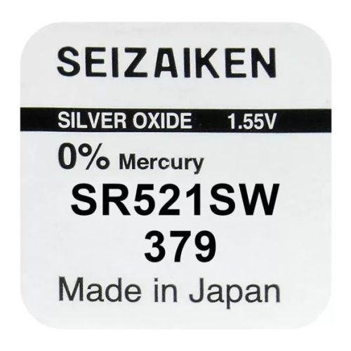 SEIKO SEIZAIKEN SR521SW (379) EZÜST-OXID GOMBELEM