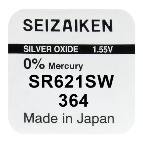 SEIKO SEIZAIKEN SR621SW (364) EZÜST-OXID GOMBELEM